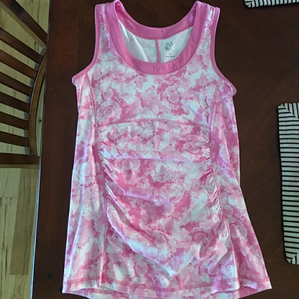 Pink maternity tank top